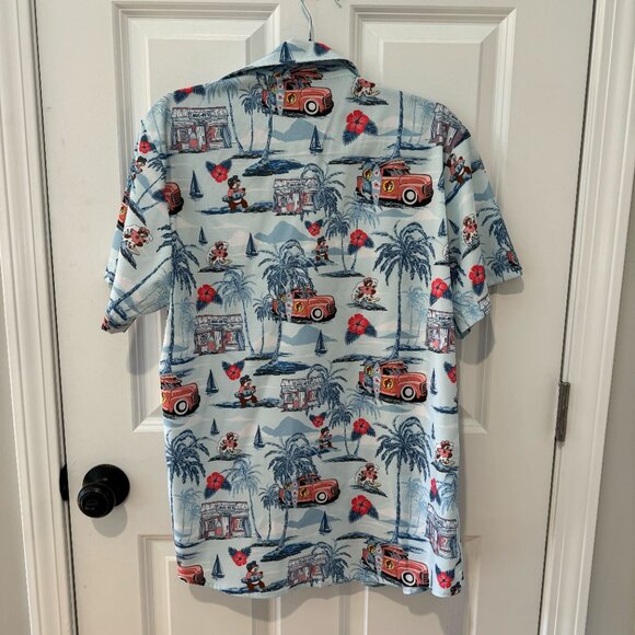 Buc-ees Blue Hawaiian‎ Button Up Fishing Shirt - Size Small - Picture 5 of 5